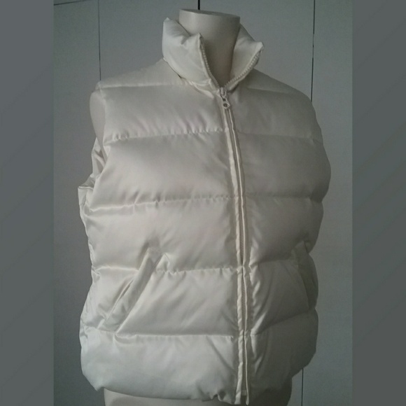 Tommy Hilfiger White Puffer Down Filled Vest - Picture 1 of 8
